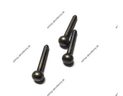 Kolíky na mech, okrúhla hlavička, poniklované, farba: staromosadz, priemer 2,5 x 19 mm